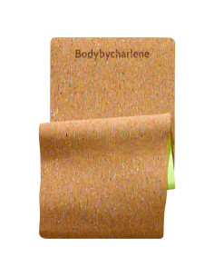 Alfombrilla de Yoga de Corcho Bodybycharlene 180x62.9cm Antideslizante