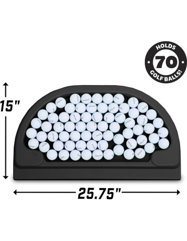 Bandeja de Pelotas de Golf GoSports 70 Pelotas Negra