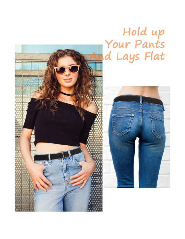 Cinturones Elásticos Invisibles SATINIOR 4 Piezas para Mujeres