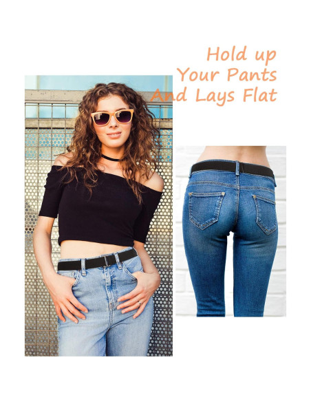 Cinturones Elásticos Invisibles SATINIOR 4 Piezas para Mujeres