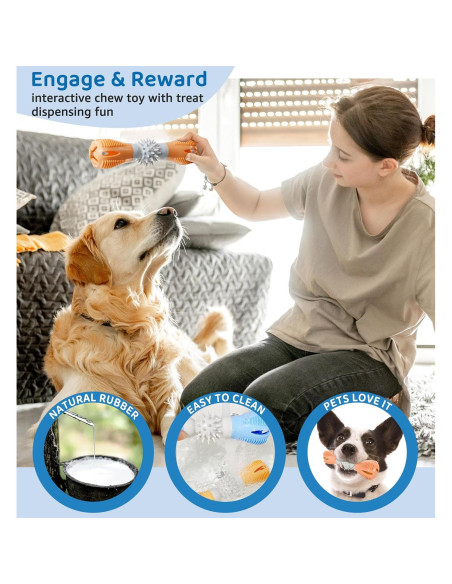 Juguete Masticable Interactivo HiRui para Perros Pequeños y Medianos