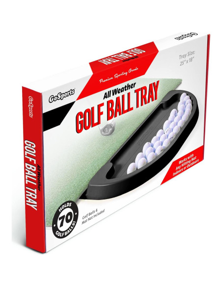 Bandeja de Pelotas de Golf GoSports 70 Pelotas Negra