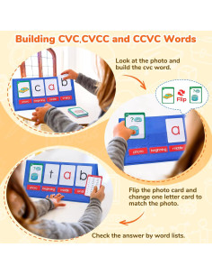 Gamenote Kit de Tarjetas Flash CVC para Jardín de Infancia 2