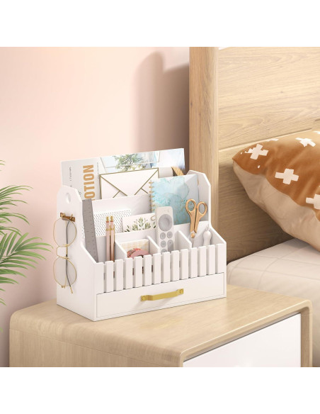 Organizador de Correo de Bambú Wisuce Essentials Blanco