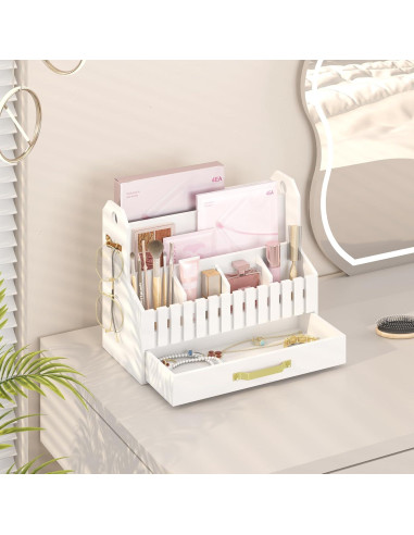 Organizador de Correo de Bambú Wisuce Essentials Blanco