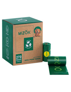 Bolsas de Excremento para Perros MIZOK 270 Unidades Recicladas