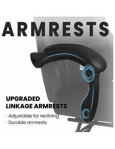 Silla de Juego N-GEN Ergonómica con Reposapiés y Soporte Lumbar