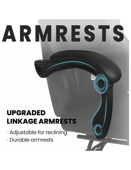 Silla de Juego N-GEN Ergonómica con Reposapiés y Soporte Lumbar