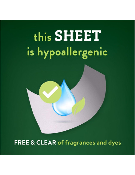 Hojas de detergente Biokleen Free & Clear - 100 cargas, hipoalergénico