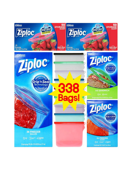 Kit de Bolsas de Almacenamiento Niro | 388 Piezas Reutilizables