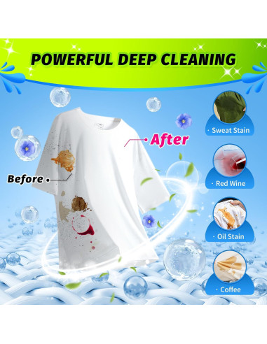 Hojas de Detergente para Ropa HOMERHYME - 100 Hojas Ecológicas