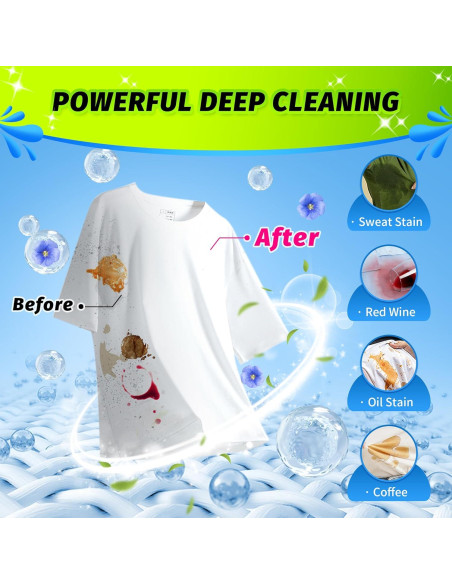 Hojas de Detergente para Ropa HOMERHYME - 100 Hojas Ecológicas