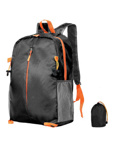 Mochila Plegable Impermeable Yloxuf 15L Negra para Viaje