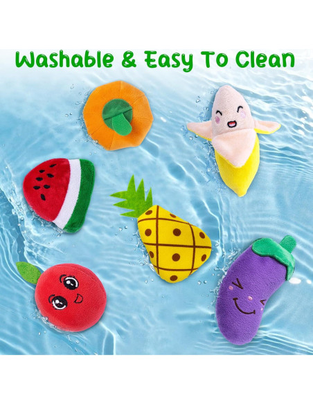 Juguetes Sensoriales Kikikid para Bebés 6-12 Meses Frutas y Verduras