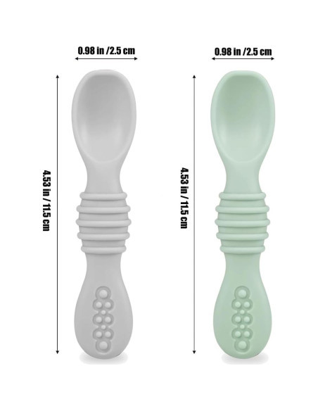 Conjunto de Alimentación PandaEar | 2 Platos y 2 Cucharas de Silicona