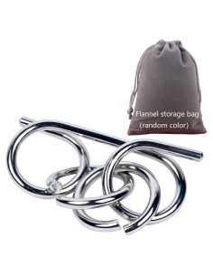 Rompecabezas de Alambre de Metal YUNTENG 10.92 cm IQ Juego Mental