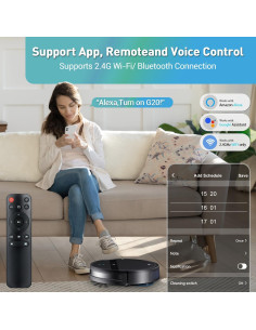 Aspiradora Robot Kilgone G20 2 en 1 con Mopa, 2300Pa, 120Min 2