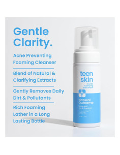 Limpiador Facial Espumoso Natural para Adolescentes 142g 2