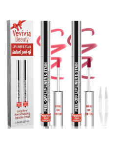 Tinte de Labios Peel Off 2pcs - Larga Duración Nude y Malva