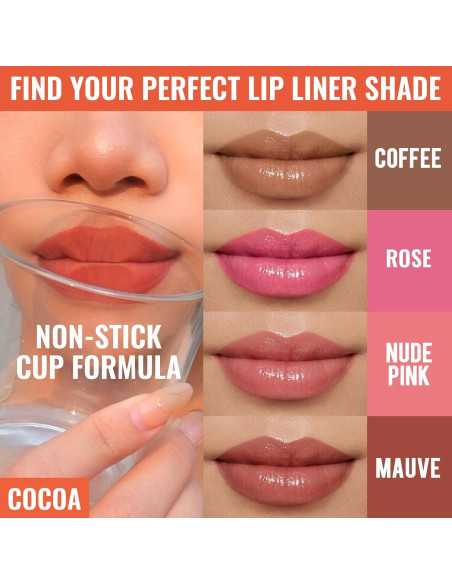 Tinte de Labios Peel Off 2pcs - Larga Duración Nude y Malva