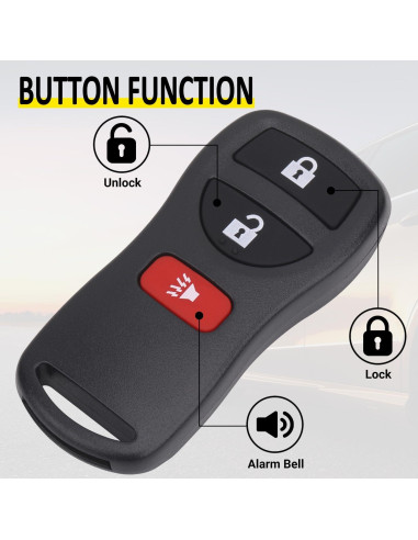 Llave Remota Entrada Sin Llave Vurkcy para Nissan 2003-2016