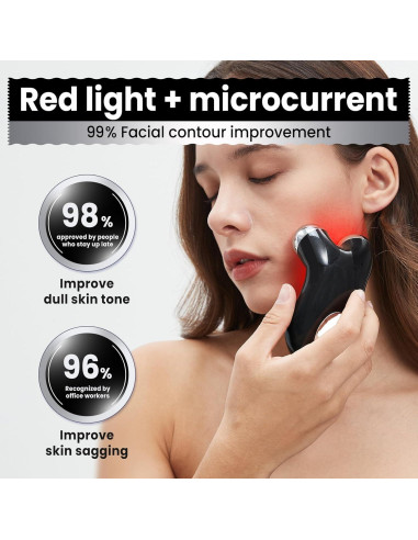 Dispositivo Facial de Microcorriente Hunvva EP-300 Luz Roja