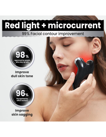 Dispositivo Facial de Microcorriente Hunvva EP-300 Luz Roja
