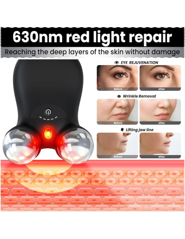 Dispositivo Facial de Microcorriente Hunvva EP-300 Luz Roja