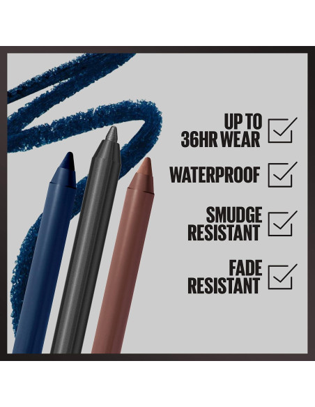 Delineador afilable Maybelline Tattoo Studio Navy Bling 1.13g