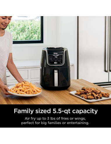 Freidora de Aire Ninja AF161, 5.5L, Gris Renovado