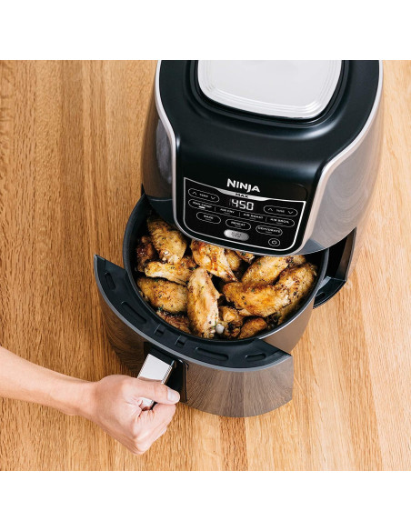 Freidora de Aire Ninja AF161, 5.5L, Gris Renovado Freidora de Aire Ninja AF161, 5.5L, Gris Renovado
