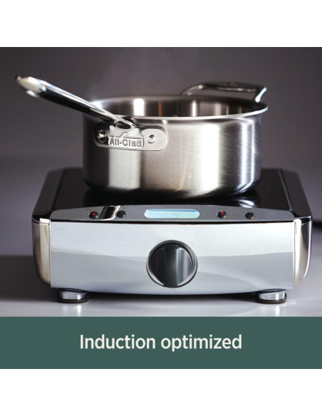 Cacerola de Acero Inoxidable All-Clad D5 3 Litros Apta Horno