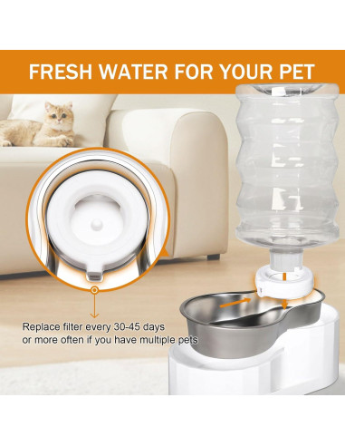 8 Filtros de Reemplazo Mestrol para Dispensador de Agua 3.6L-8L