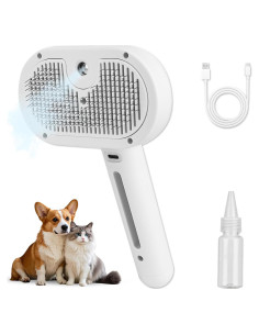 Cepillo de Vapor para Mascotas CloudLora - Deshedding y Autolimpieza