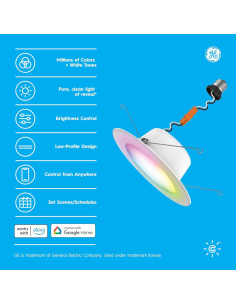 Luz LED Empotrada Inteligente Cync Reveal HD+ 3 Piezas 2