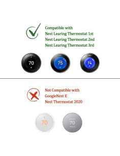 Placa de Pared Enadvd para Termostato Nest 2/3 - Blanco 2