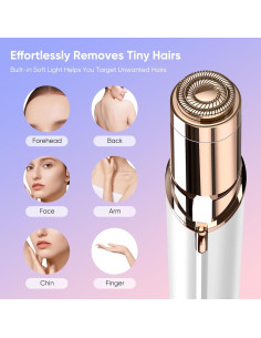 Removedor de Vello Facial Claities - Afeitadora Eléctrica USB 2