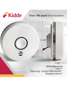 Detector de Humo Kidde p4010ACSCO-W Inalámbrico con Alarma de Voz 2