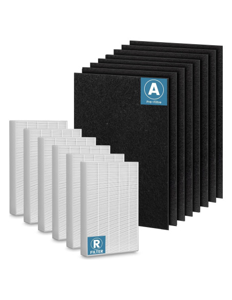 Reemplazo Filtro HEPA HPA300 Honeywell 6 Filtros R + 8 Prefiltros A