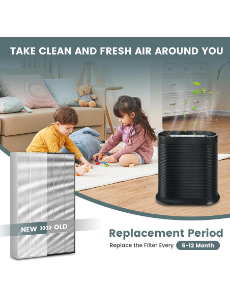 Reemplazo Filtro HEPA HPA300 Honeywell 6 Filtros R + 8 Prefiltros A