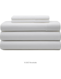 Juego de Sábanas Microfibra Brookside Rey Dividido Blanco 2