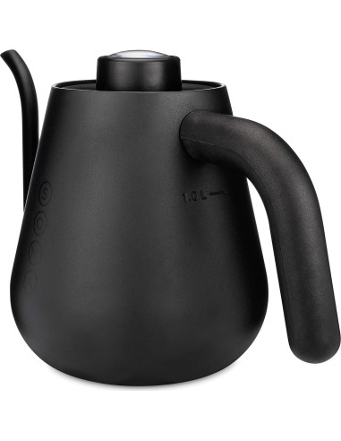 Hervidor de café y té Soma de acero inoxidable 1L negro