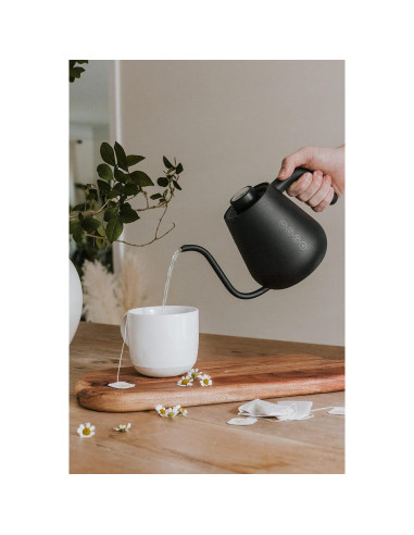 Hervidor de café y té Soma de acero inoxidable 1L negro