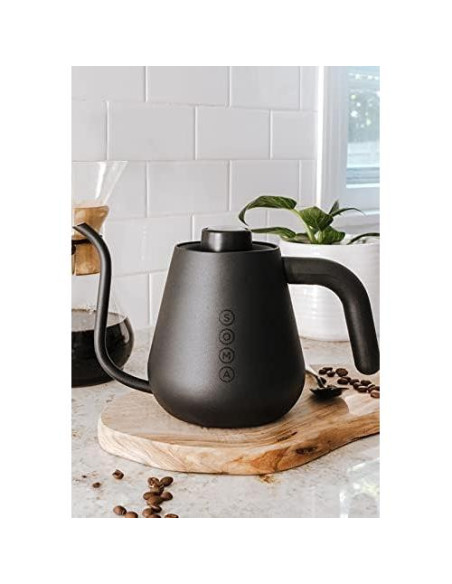 Hervidor de café y té Soma de acero inoxidable 1L negro