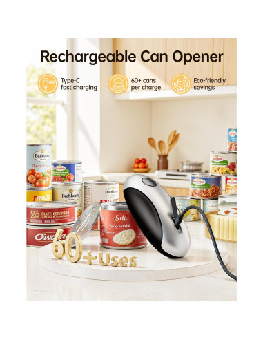 Abrelatas Eléctrico Recargable HouseSapp - Automático 3W