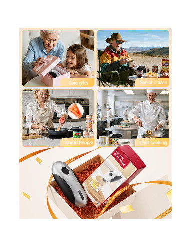 Abrelatas Eléctrico Recargable HouseSapp - Automático 3W