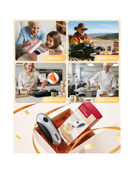 Abrelatas Eléctrico Recargable HouseSapp - Automático 3W