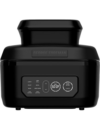 Parrilla Eléctrica George Foreman Beyond Grill 7-en-1 Negra