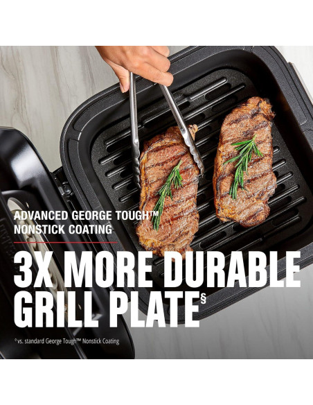 Parrilla Eléctrica George Foreman Beyond Grill 7-en-1 Negra