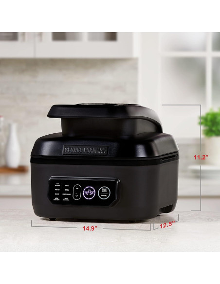 Parrilla Eléctrica George Foreman Beyond Grill 7-en-1 Negra